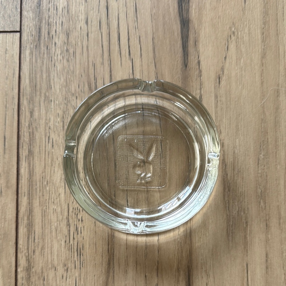 Vintage Playboy Glass Ashtray